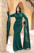 Splint sleeve dress Oil