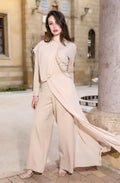 Chiffon jumpsuit Beige