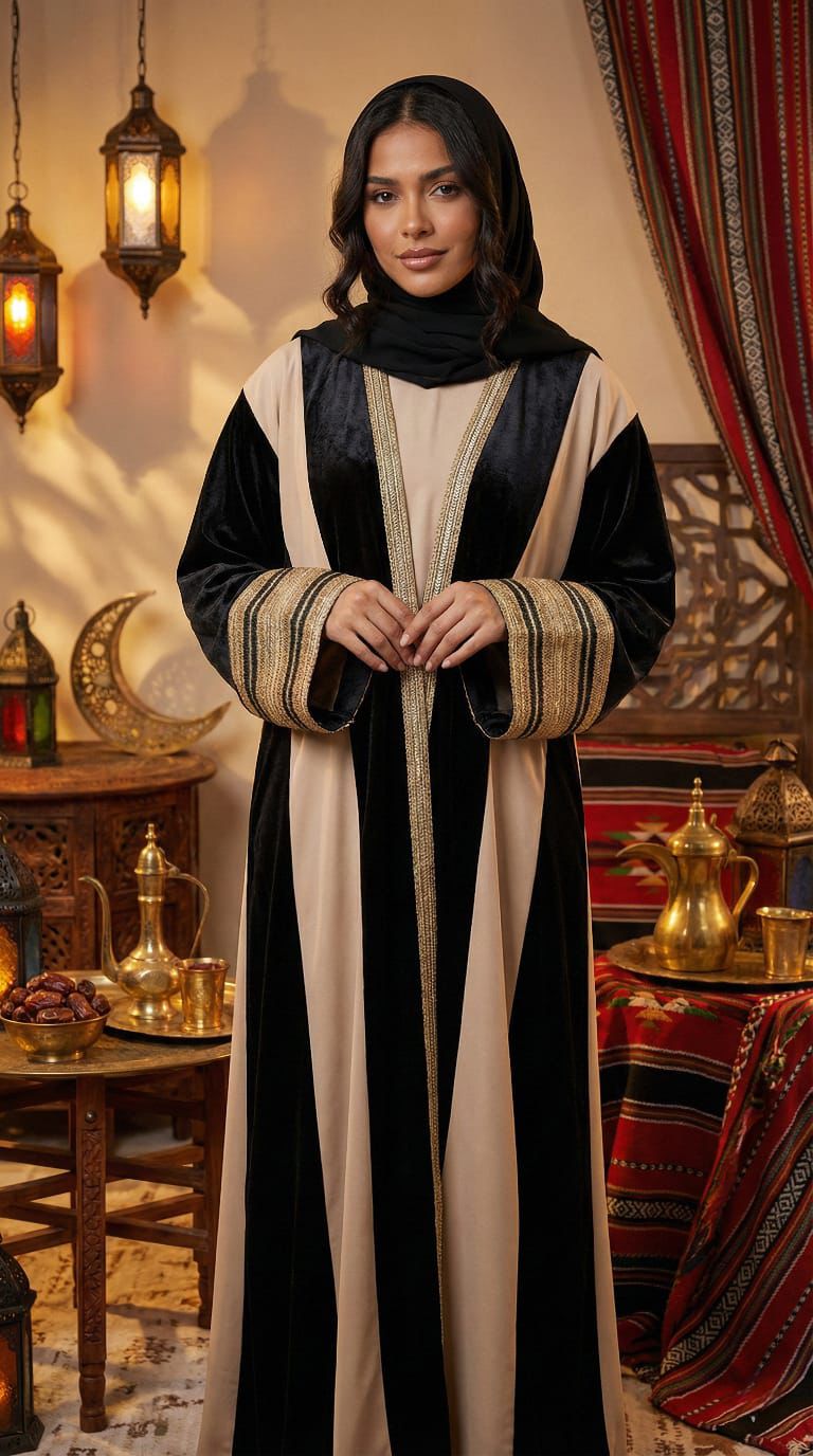 Ramadan Kaftan Black