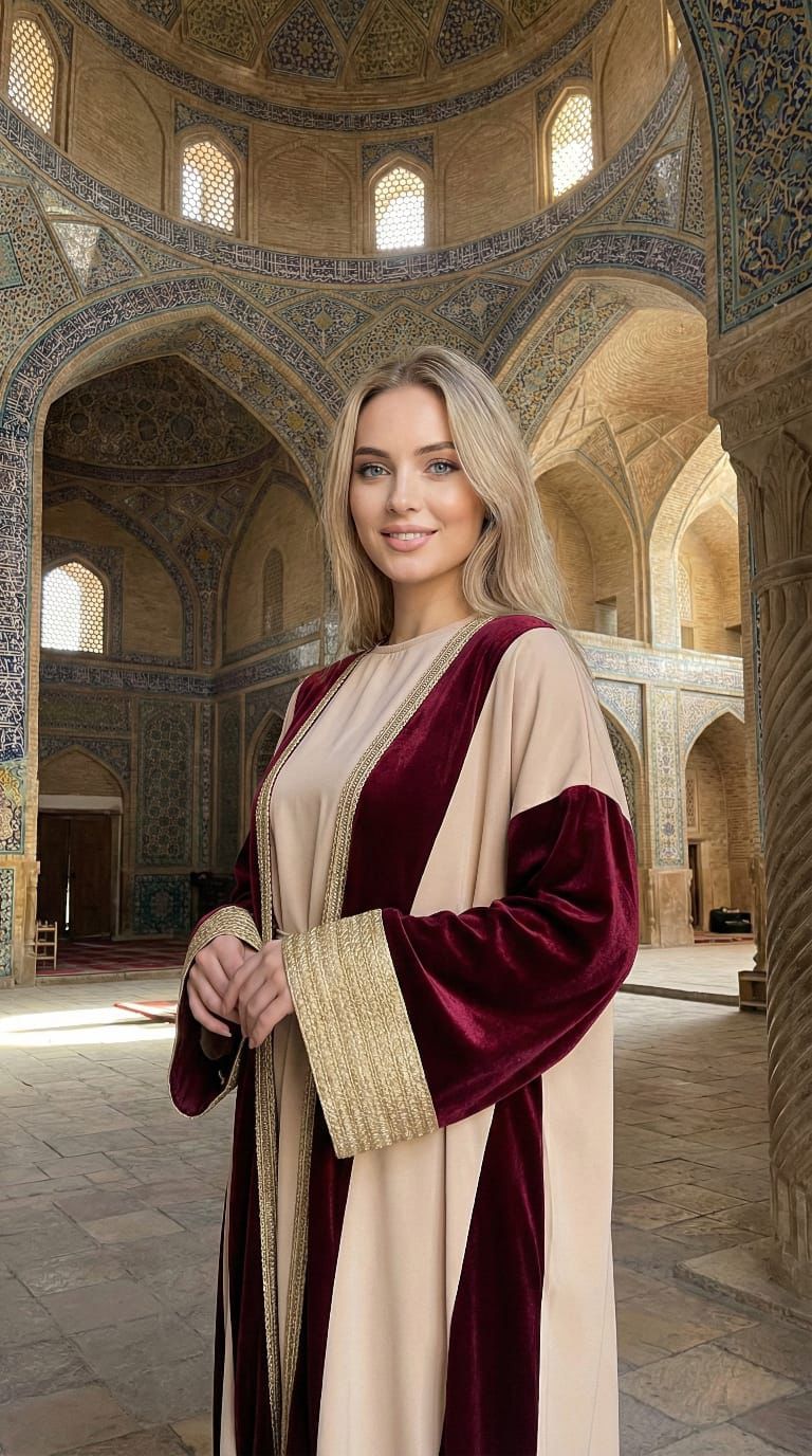 Ramadan Kaftan Burgundy