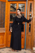 Tiger scarf dress black