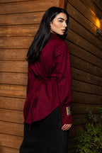 Lace shemise Burgundy