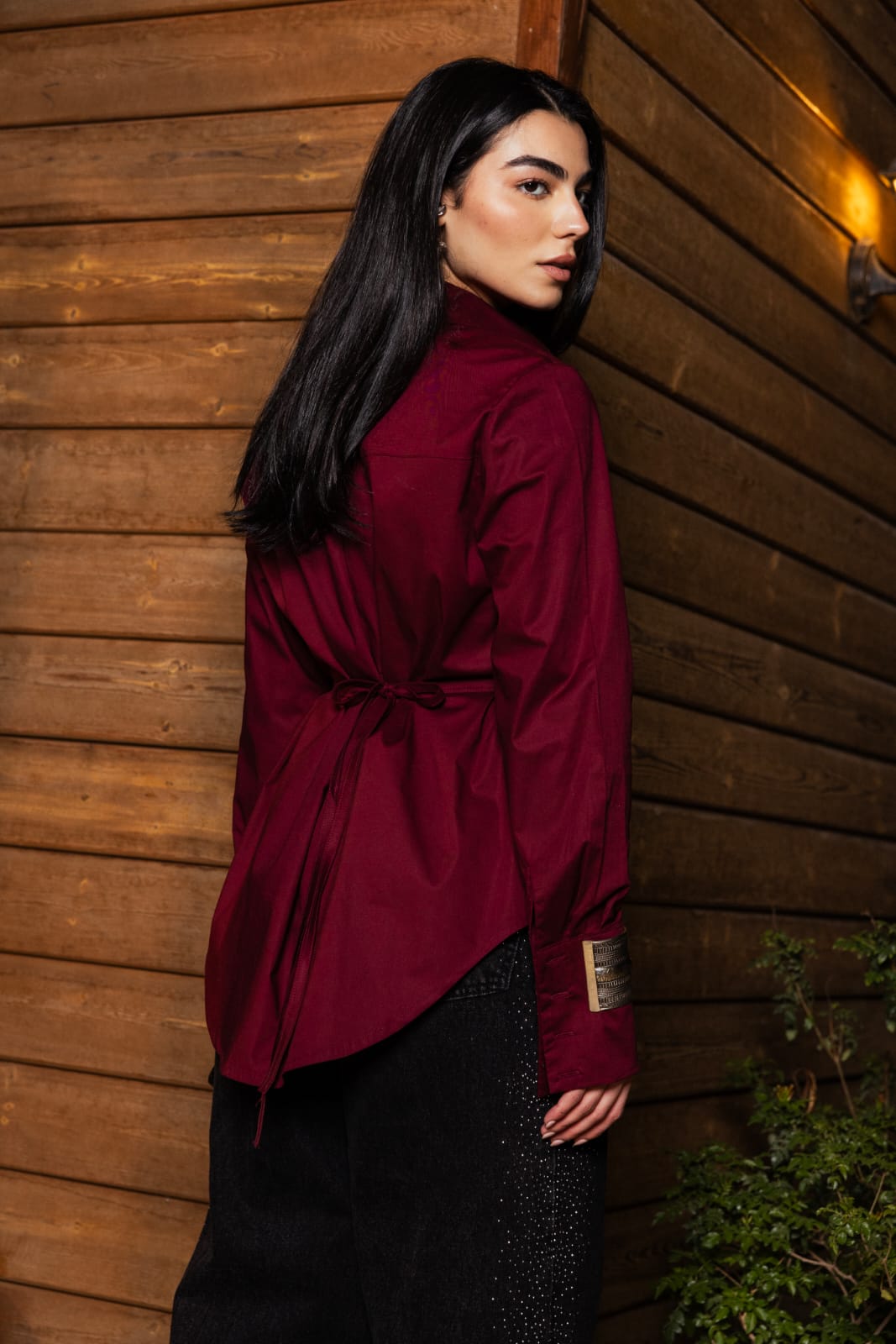 Lace shemise Burgundy