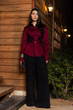 Lace shemise Burgundy