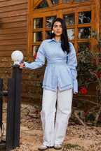 Chemise poplin Baby Blue