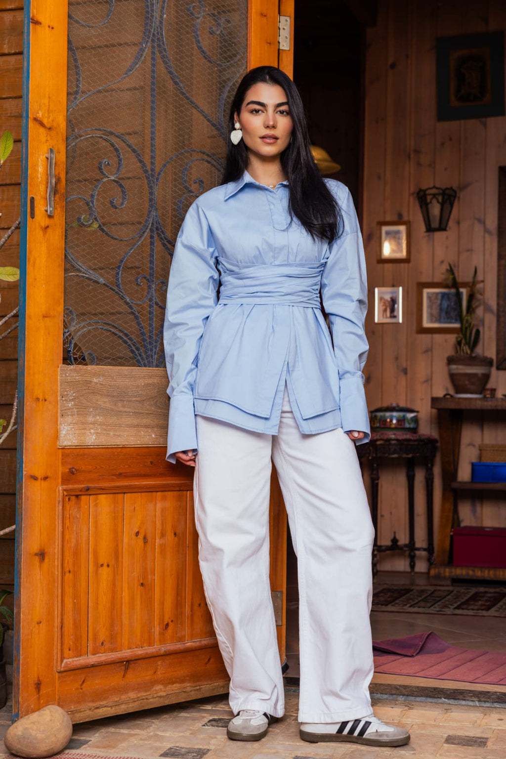 Chemise poplin Baby Blue