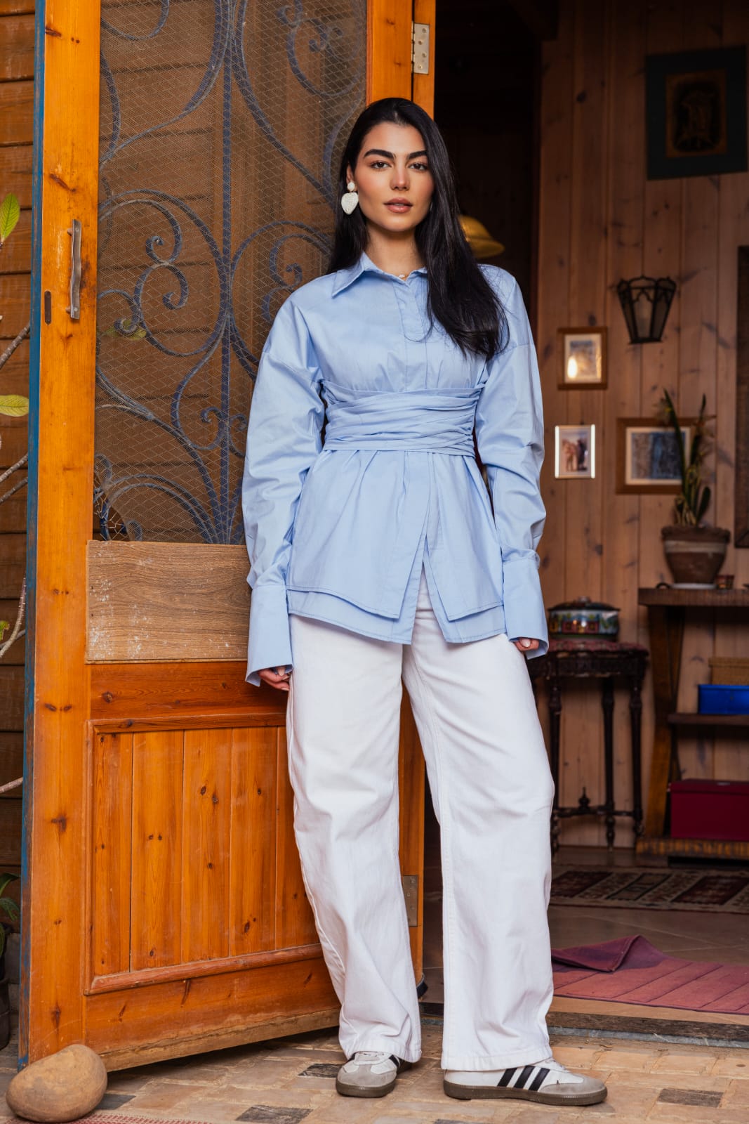 Chemise poplin Baby Blue