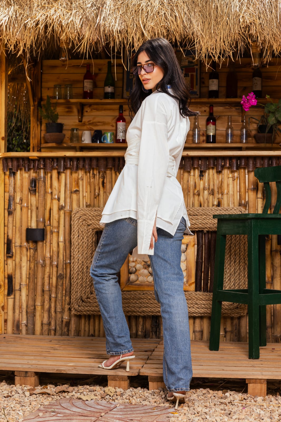 Chemise poplin Off white