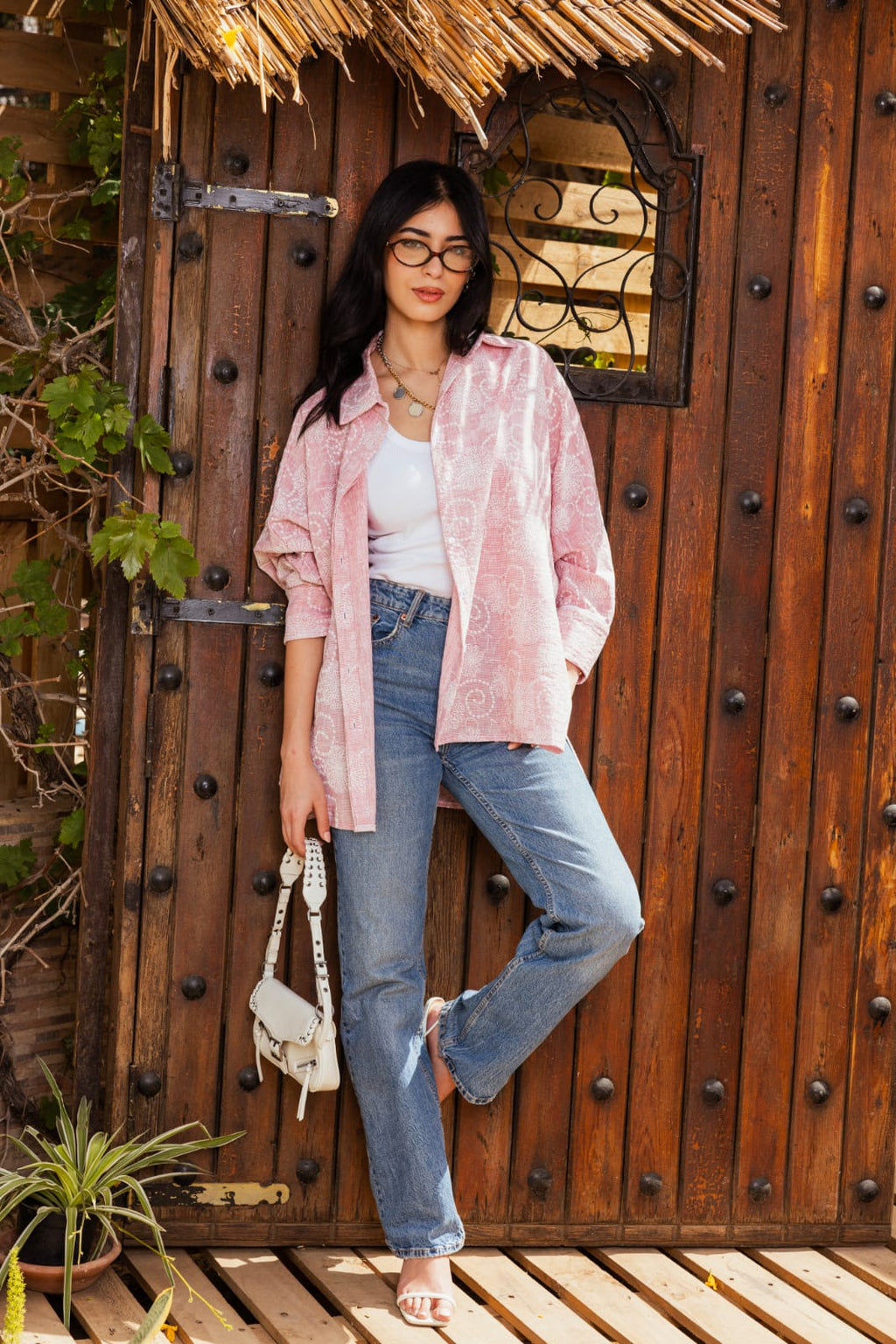 Oversized blouse Pink