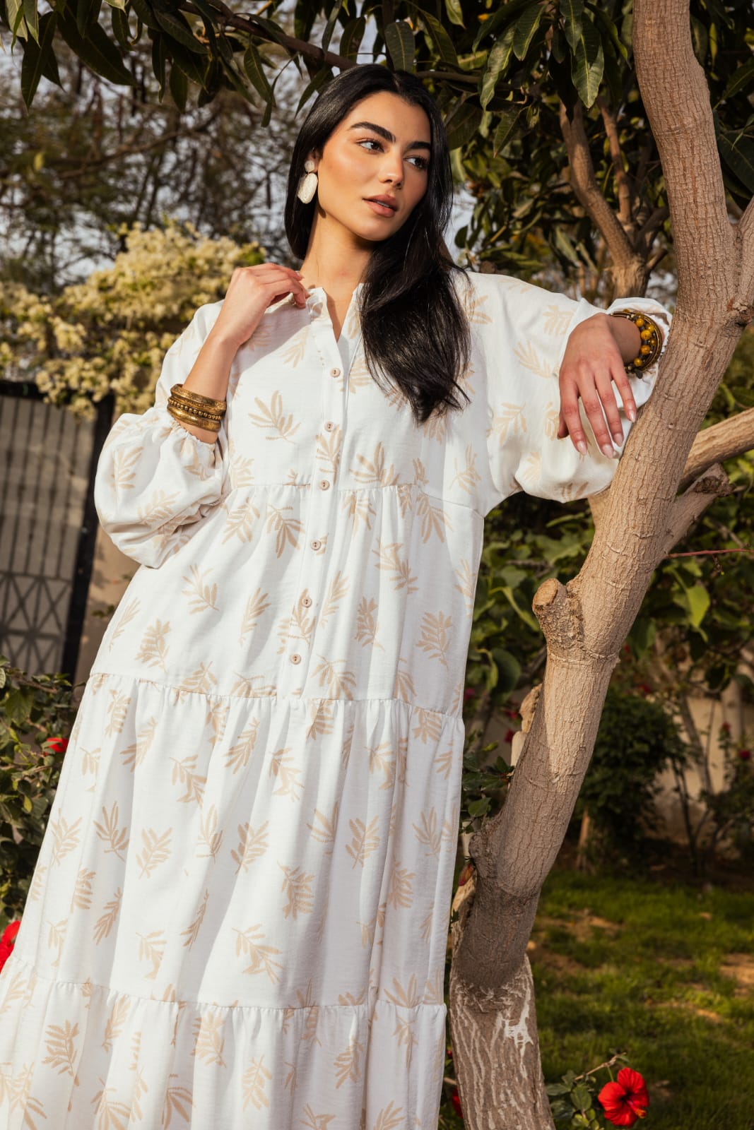 Maxi dress beige