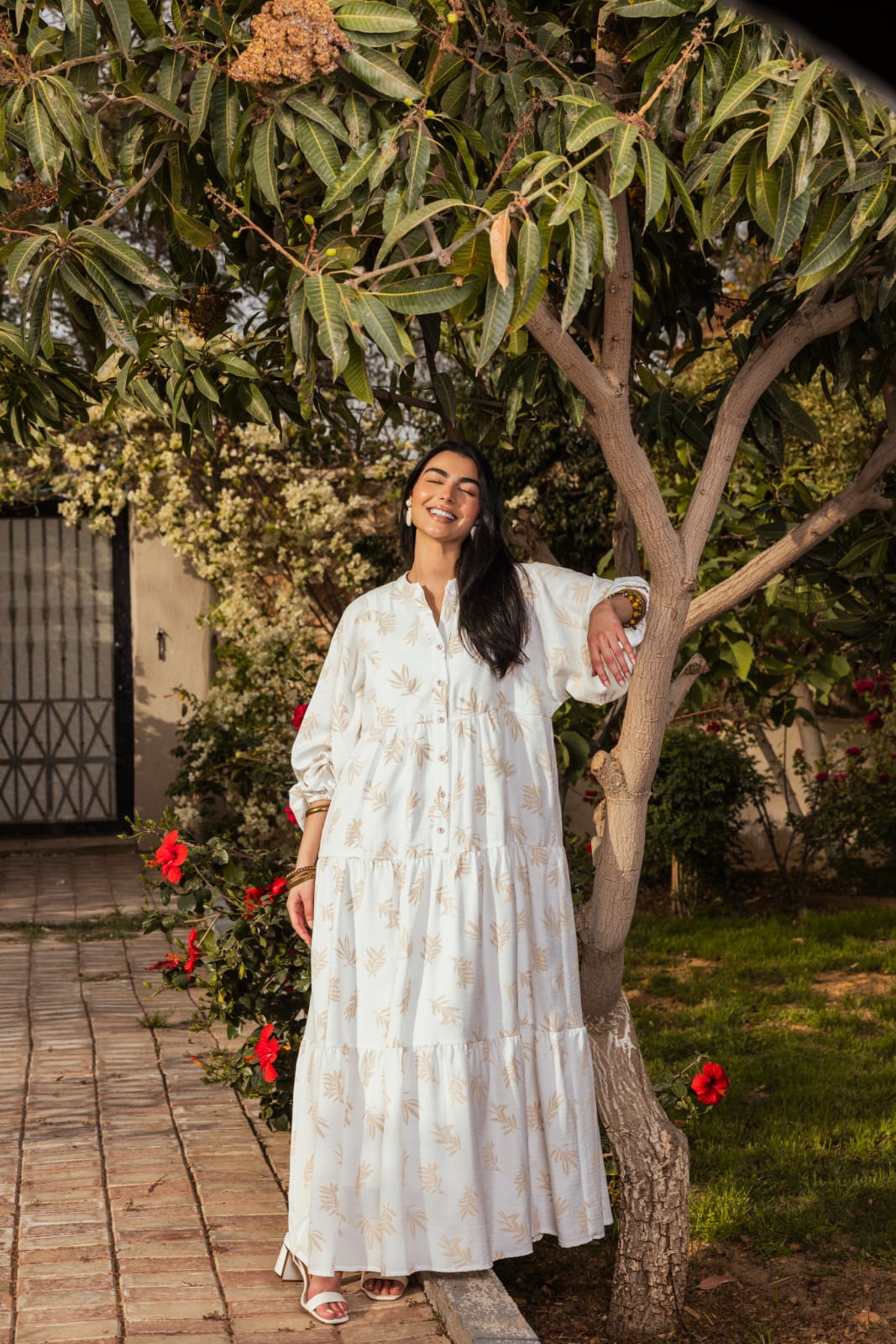 Maxi dress beige