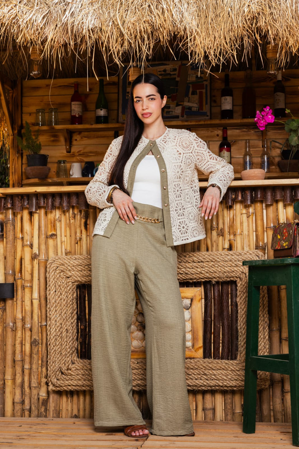 Modern Jbeer Suit Olive
