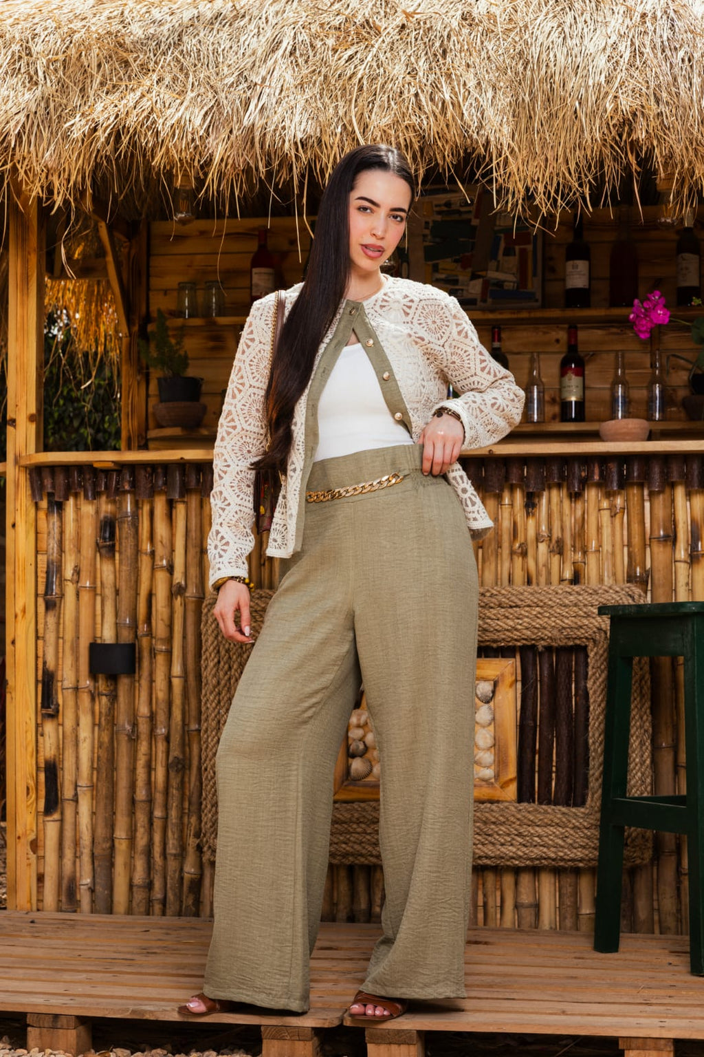 Modern Jbeer Suit Olive