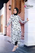 Satin dress White