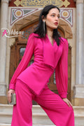 Crystal jumpsuit Fushia
