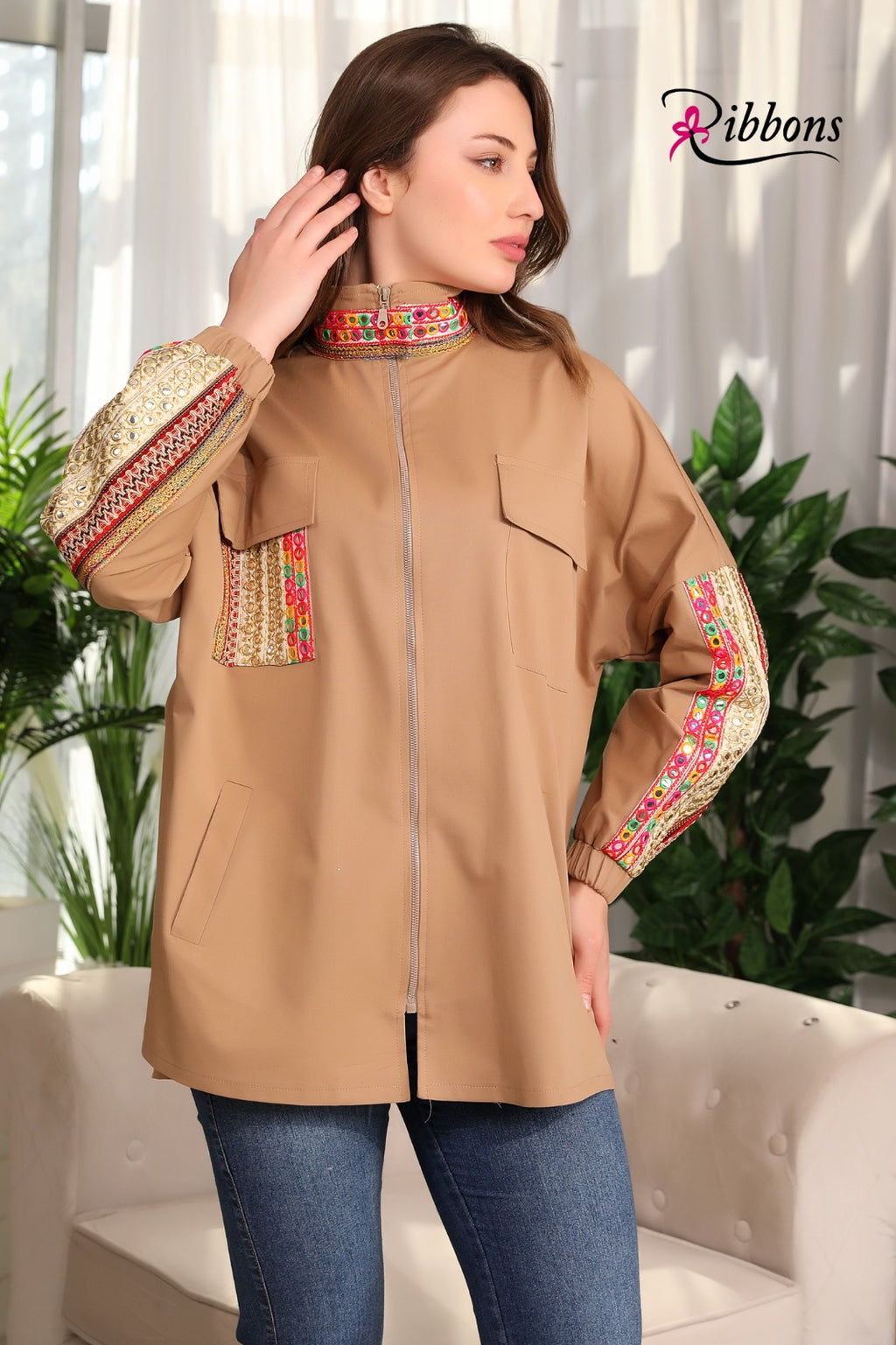 Gabardine jacket Cafe